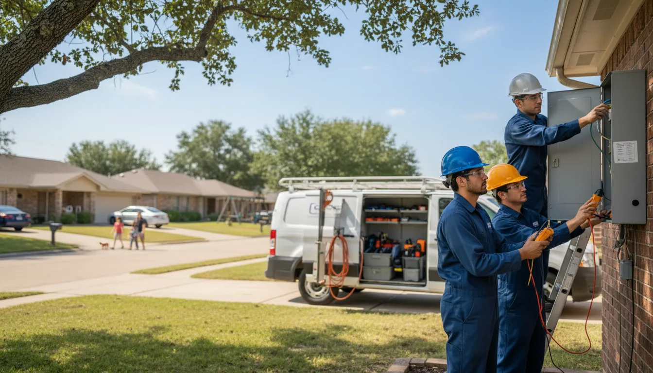 Certified electrician providing emergency electrical services in Big Springs, NE